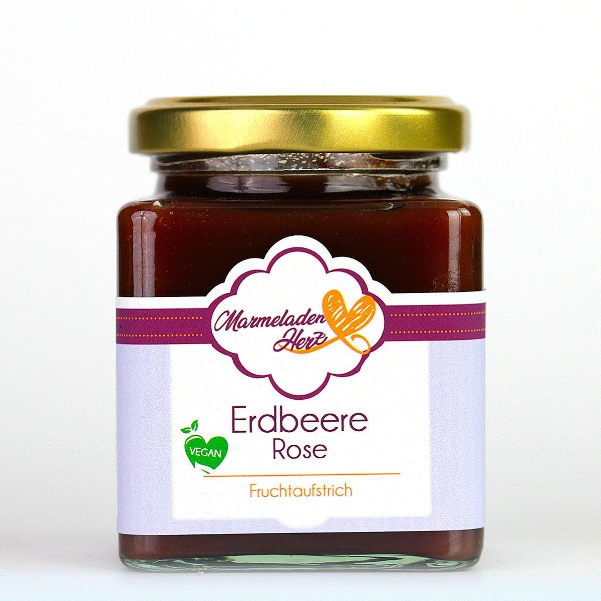 Erdbeere Rose - Marmeladenherz