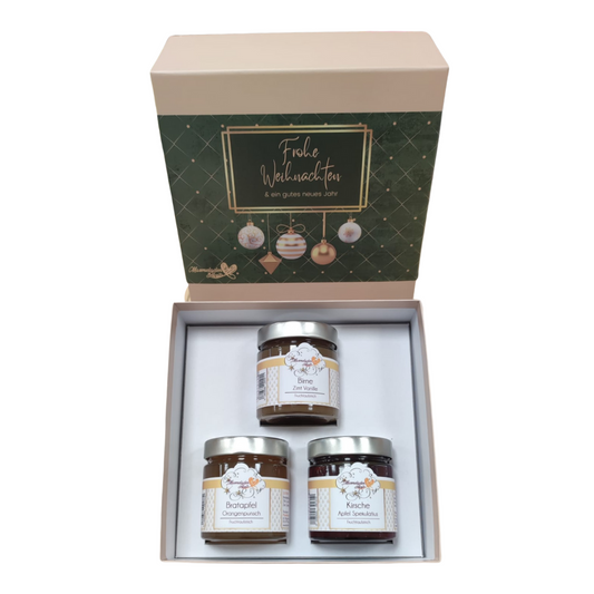 Geschenkbox Marmelade "Winterfrühstück" mit 3 Sorten