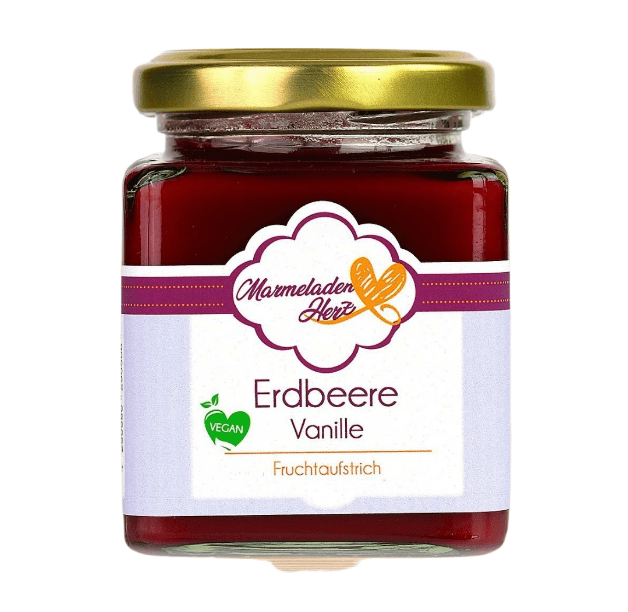 Erdbeere Vanille Fruchtaufstrich - Marmeladenherz